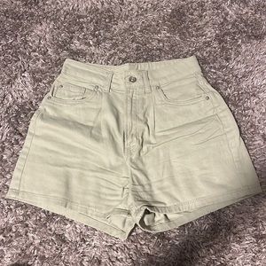 sage green jean shorts from H&M size 4